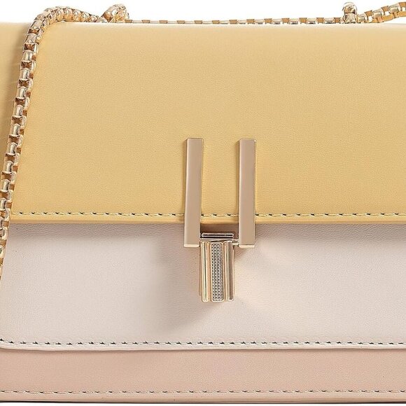 Color-Block Crossbody Bags for Women Leather Cross Body Purses Cute Designer Han - Picture 2 of 9